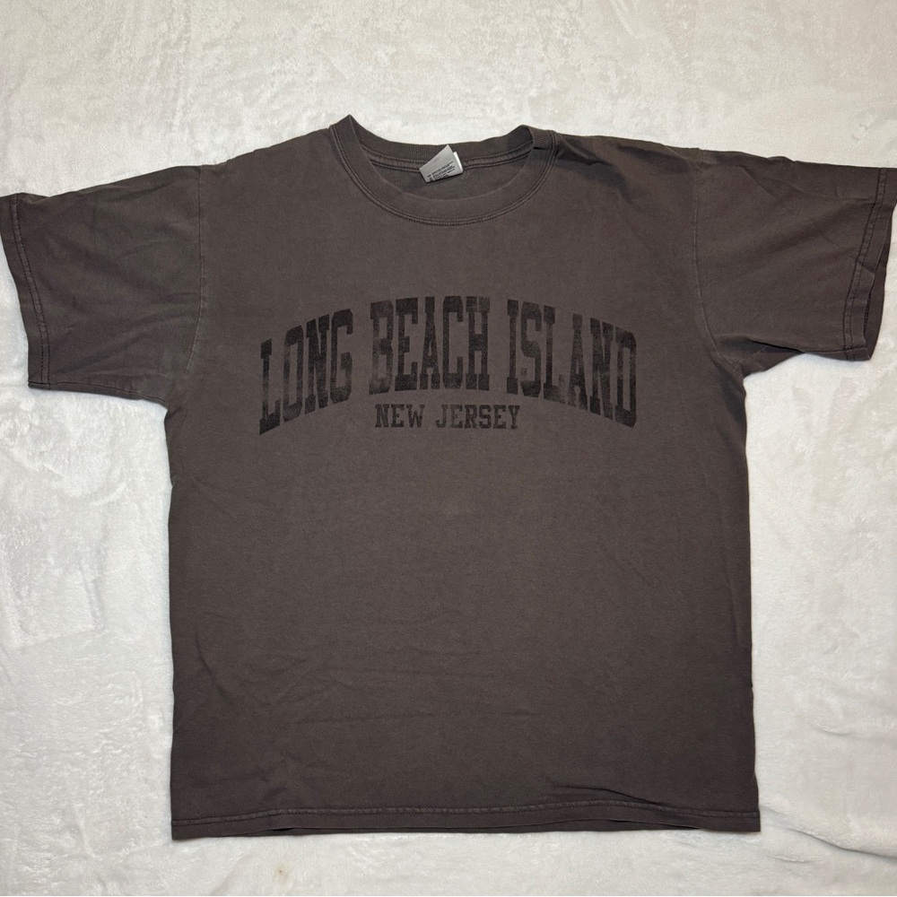 Long Beach Island New Jersey Gray T-Shirt
